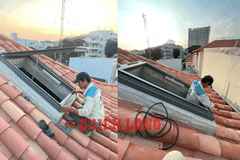 Giếng trời tự động thông minh Lật mở khi trời mưa