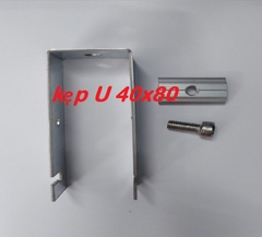 Pát chữ U 40x80 mạ kẽm kẹp dưới pin mặt trời | Lục giác Inox 304 | Giá Sỉ Rẻ Nhất