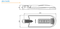 Đèn năng lượng mặt trời LUMO 60W Chuyên dùng đường phố - SOKOYO KY-F-XC-002 (LUMO- Split type)