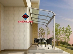 Mái che cường lực polycarbonate khung nhôm - lựa chọn đẳng cấp dẫn đầu xu hướng xây dựng hiện đại