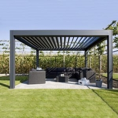 Nhà mát mái xếp Pergola Aluminum hiện đại, đẳng cấp Châu Âu