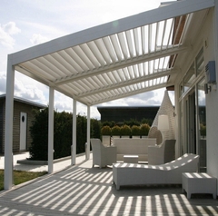 Nhà mát mái xếp Pergola Aluminum hiện đại, đẳng cấp Châu Âu