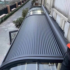 Báo giá mái nhôm cuốn tự động ngoài trời (Skylight ALu Tự Động) công nghệ hiện đại tiêu chuẩn Châu Âu