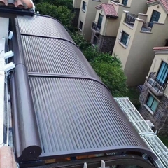 Báo giá mái nhôm cuốn tự động ngoài trời (Skylight ALu Tự Động) công nghệ hiện đại tiêu chuẩn Châu Âu