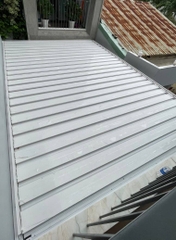 Mái Nhôm Xếp Lật Tự Động Che Giếng Trời Biệt Thự | 2640x4850mm