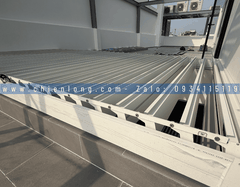 Mái Nhôm Xếp Lật Tự Động Che Giếng Trời Biệt Thự | 2640x4850mm