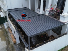 Mái nhôm xếp trượt Ziczac tự động CSFB - 03 - sản phẩm chất lượng Châu Âu nhập khẩu 100%