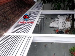 Mái nhôm xếp trượt Ziczac tự động CSFB - 03 - sản phẩm chất lượng Châu Âu nhập khẩu 100%