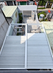 Mái Nhôm Ziczac Tự Động Che Nhà Xe Biệt Thự 5m x 6m