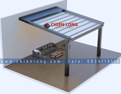 Mái Xếp Khung Nhôm Nhập Khẩu Cao Cấp – Chống Nắng Mưa, Thiết Kế Sang Trọng