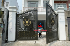 Mẫu cổng sắt 2 cánh dạng Vòm cnc mỹ thuật - Mẫu mới 2025