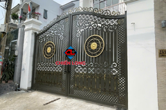 Mẫu cổng sắt 2 cánh dạng Vòm cnc mỹ thuật - Mẫu mới 2025