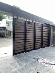 Mẫu cửa cổng lùa xếp ray treo - tối ưu không gian sống cho gia đình