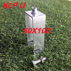 Pát chữ U 50x100 kẹp dưới pin mặt trời Bulong Innox 304+tán | Giá Sỉ Rẻ Nhấ