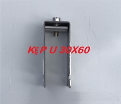 Pát chữ U 30x60 kẹp dưới pin mặt trời Lục giác Inox 304 | Giá Sỉ Rẻ Nhất