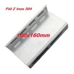 Pát Z Inox 304 áp mái tôn 100 dài 160 mm lắp đặt tấm pin năng lượng