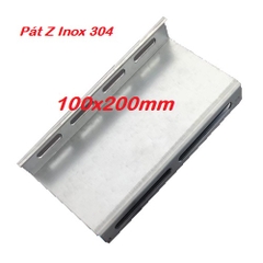 Pát Z Inox 304 áp mái tôn 100x200 lắp đặt tấm pin năng lượng