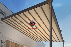 Báo giá lắp đặt mái xếp ly Pergola Pvc chống nắng tự động ngoài trời, Sản phẩm cao cấp nhập khẩu