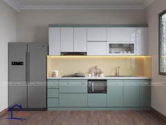 Tủ bếp acrylic chữ I A05