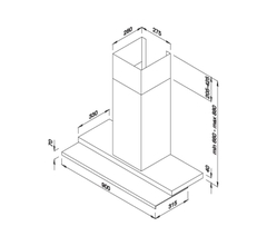 Máy hút khử mùi áp tường K9288