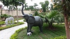 Tượng sân vườn - Tượng con voi bằng xi măng