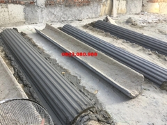 Thân cột tròn bê tông cốt sợi thủy tinh nhiều kich thước, thân cột kẻ rãnh âm