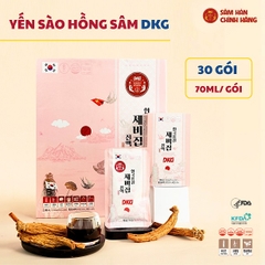 Chiết Xuất Hồng Sâm Yến Sào DKG Korea 30 túi x 70ml