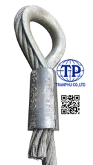 Sling cáp thép bấm chì mắt cứng