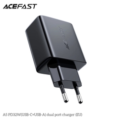 Sạc ACEFAST PD3.0 32W 2 cổng USB-C+USB-A (EU) - A5