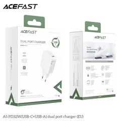 Sạc ACEFAST PD3.0 32W 2 cổng USB-C+USB-A (EU) - A5