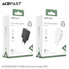 Sạc ACEFAST PD3.0 32W 2 cổng USB-C+USB-A (EU) - A5
