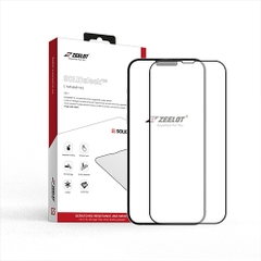 CƯỜNG LỰC IPHONE 13 PRO MAX ZEELOT SOLIDSLEEK DÁN CHỐNG VÂN TAY VIỀN ĐEN