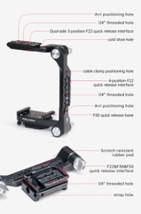Falcam F22 & F38 & F50 Quick Release Foldable Half Cage Kit - C00B3809