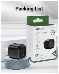 Sạc ACEFAST 12W 1 cổng USB-A (US) - DA1