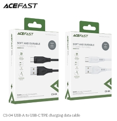 Cáp ACEFAST Type C (1.2m) - C3-04 Đen