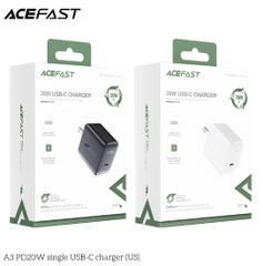 Sạc ACEFAST PD3.0 20W 1 cổng USB-C (US) - A3