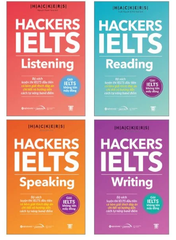 Combo Sách Hackers Ielts Trọn Bộ - Writing + Listening + Reading + Speaking (Bộ 4 Cuốn)