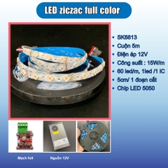 LED ziczac full color IC bỏ lỗi - hiệu ứng hot 2024.