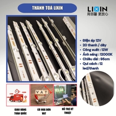 Led thanh toả Lixin trong nhà 2 trở - màu trắng 11000K