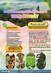TOUR TRẢI NGHIỆM THIÊN NHIÊN XANH I TOUR 1 NGÀY
