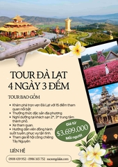 TOUR ĐÀ LẠT TRỌN GÓI 4 NGÀY 3 ĐÊM