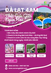 TOUR ĐÀ LẠT 4:00 AM - THỨC GIẤC GIỮA NGÀN HOA