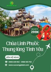 NỬA NGÀY ĐÀ LẠT VỚI CHÙA LINH PHƯỚC VÀ THUNG LŨNG TÌNH YÊU