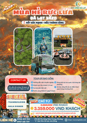 TOUR ĐÀ LẠT RỰC LỬA - KẾT SỨC MẠNH, NỐI THÀNH CÔNG 3N2D