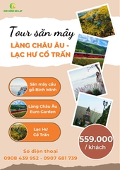 SĂN MÂY - LÀNG CHÂU ÂU - LẠC HƯ CỔ TRẤN | TOUR NỬA NGÀY 4H00 - 11H00