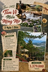Tour 2N1D Tâm Về Miền Mộng Mơ