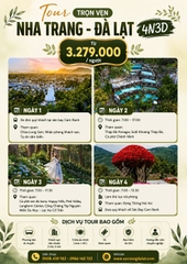 Tour Nha Trang _ Đà Lạt : Hành Trình Giao Thoa 2 Thành Phố 4N3Đ