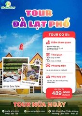 TOUR ĐÀ LẠT PHỐ I TOUR NỬA NGÀY