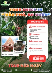 TOUR CHECK IN "VÀO PHỐ, RA VƯỜN" | TOUR NỬA NGÀY