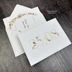 PB 399 - Thiệp hoa nhí cam vàng, hiện đại